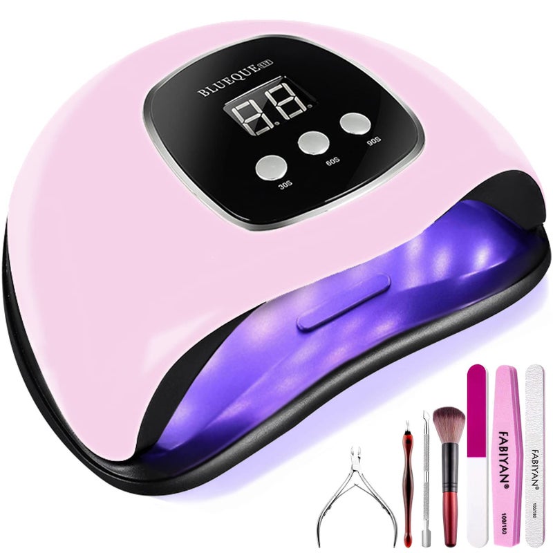 BIGBEAR UV Light for Nails 48W LED Nail Light for Gel Polish Fast Nail Dryer with Automatic Sensor 3 Timer Setting Small and Portable UV LED Nail Lamp for Fingernail and Toenail